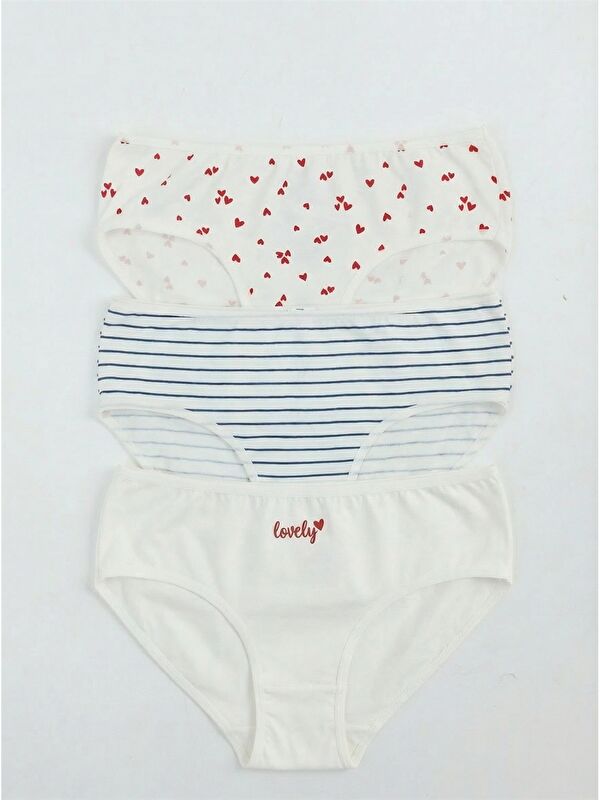 LCW Kids Printed Girl's Panties 3 pcs