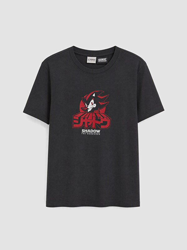 LCW Kids Crew Neck Sonic Printed Boys' T-Shirt