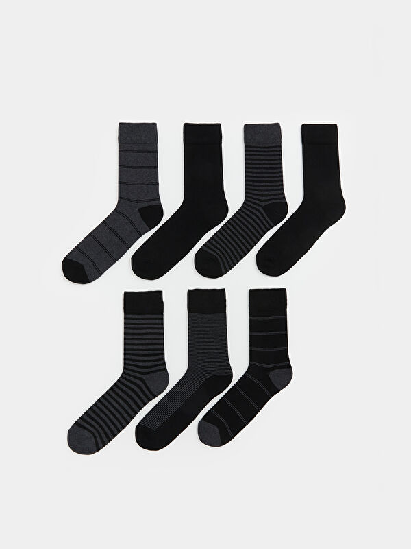 LCW ACCESSORIES Çizgili Erkek Soket Çorap 7'li