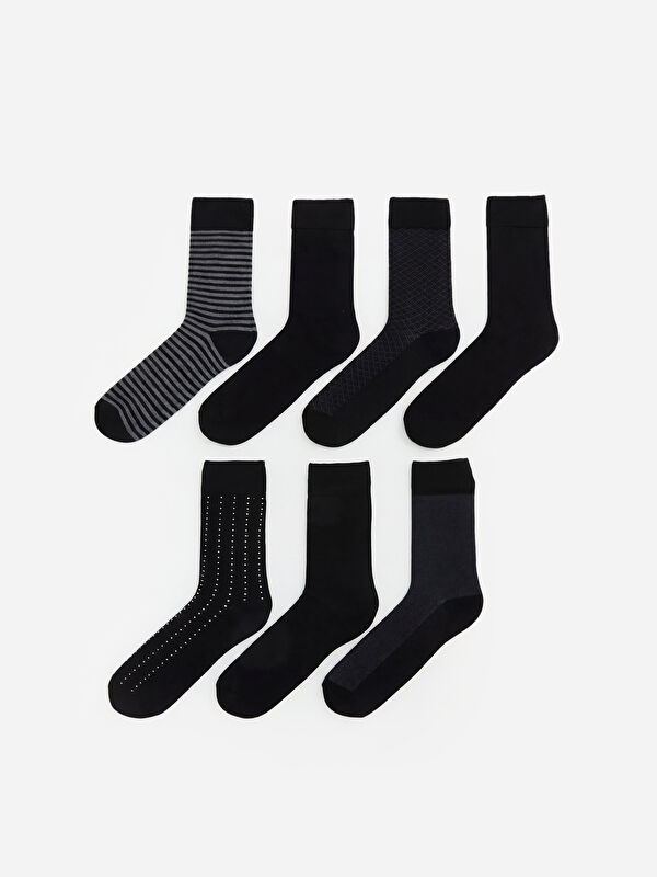 LCW ACCESSORIES Desenli Erkek Soket Çorap 7'li