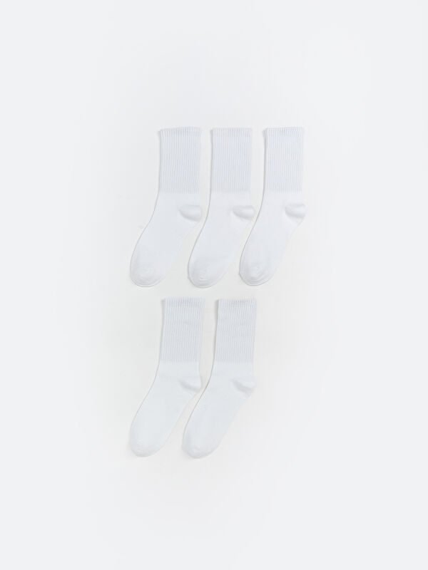 LCW Kids Basic Erkek Çocuk Soket Çorap 5'li