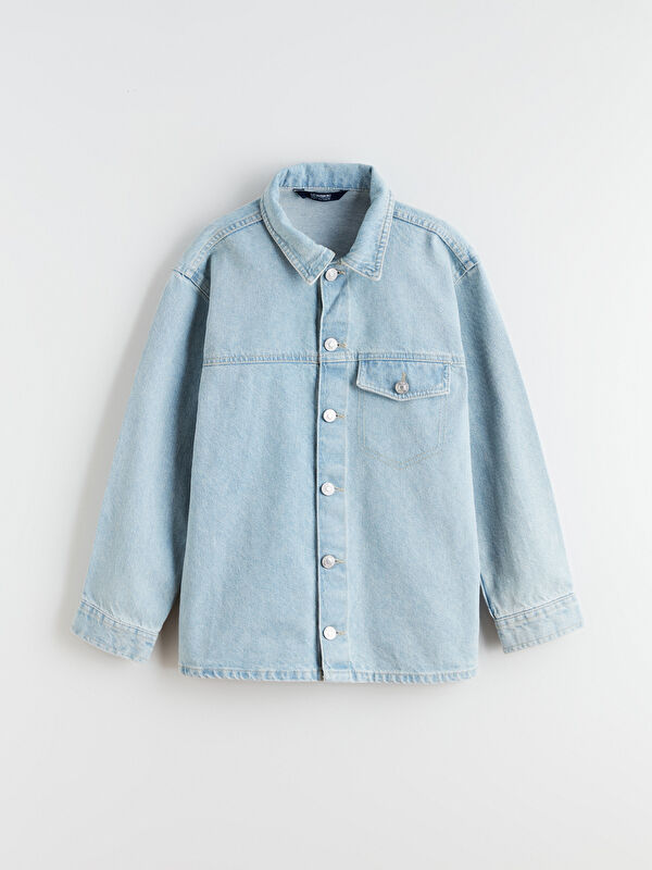LCW Kids Uzun Kollu Erkek Çocuk Jean Gömlek