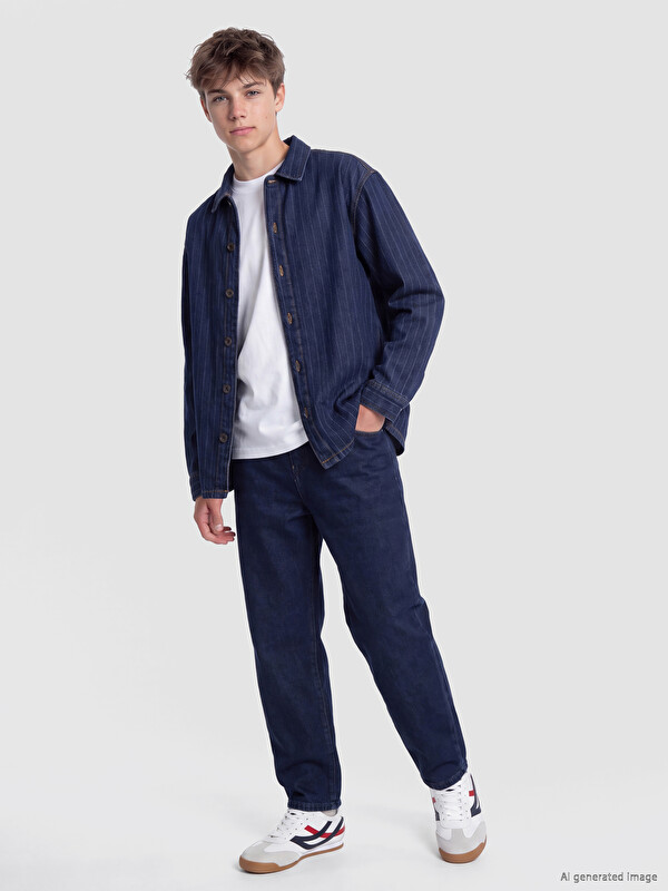 LCW Kids Baggy Fit Elastic Waist Boys' Jeans