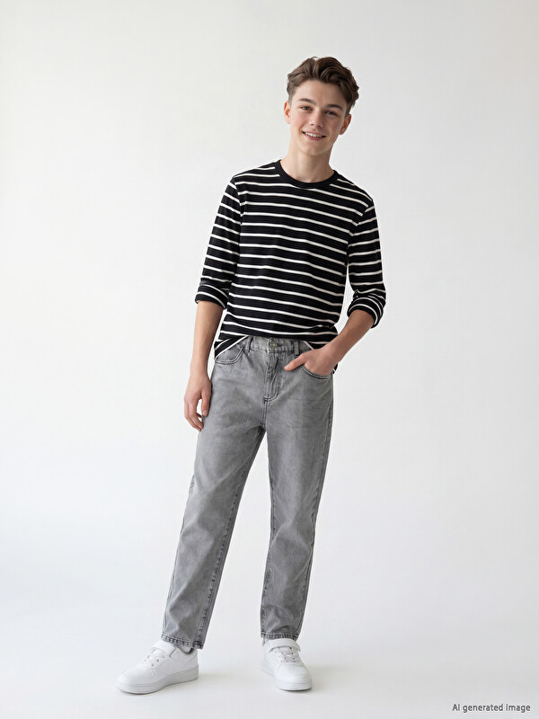LCW Kids Baggy Fit Erkek Çocuk Jean Pantolon