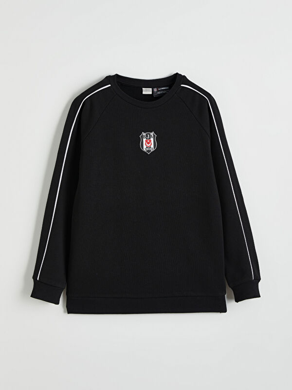 LCW Kids Beşiktaş Nakışlı Erkek Çocuk Sweatshirt