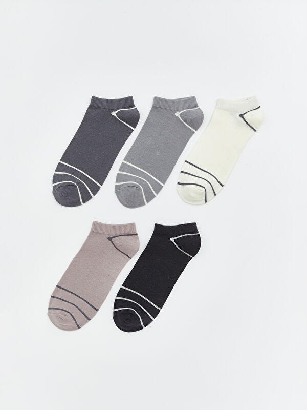 LCW Kids Striped Boys' Trainer Socks 5 Pack