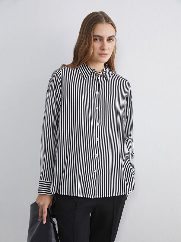 LCWAIKIKI Classic Striped Women's Shirt