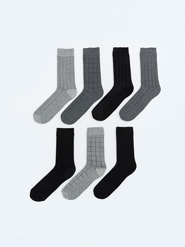 LCW ACCESSORIES Desenli Erkek Soket Çorap 7'li