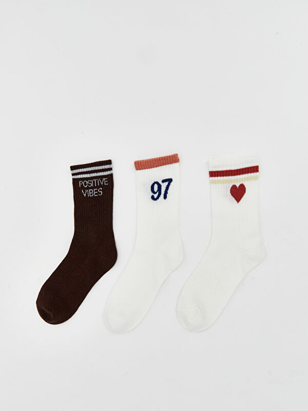 LCW DREAM Patterned Women's Ankle Socks 3-pack