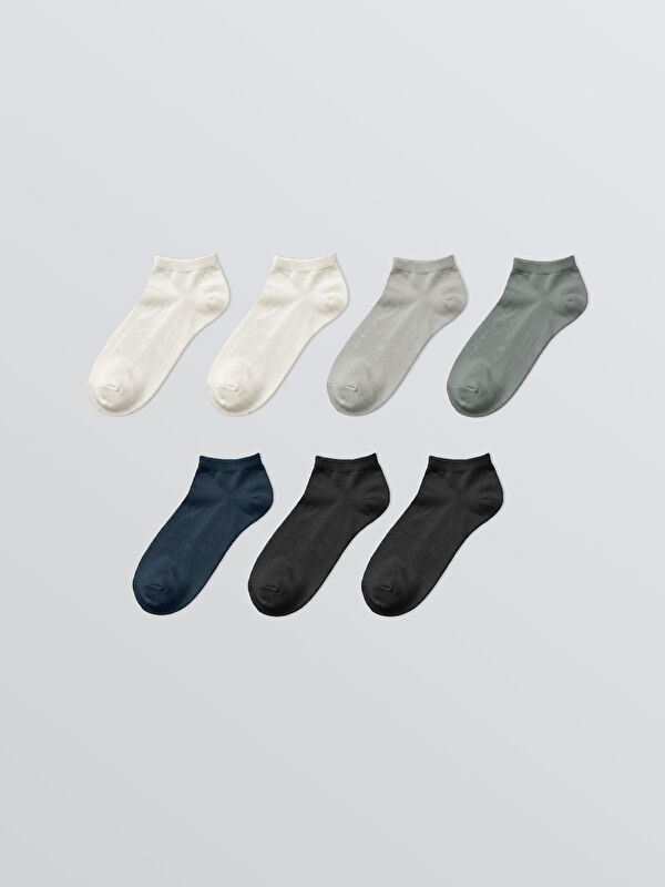 LCW ACCESSORIES Erkek Bambu Sneaker Çorap 7'li 
