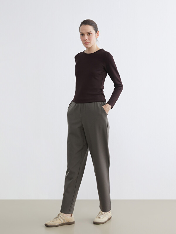 LCWAIKIKI Basic Soft Touch Women's Joggers with Elastic Waistband