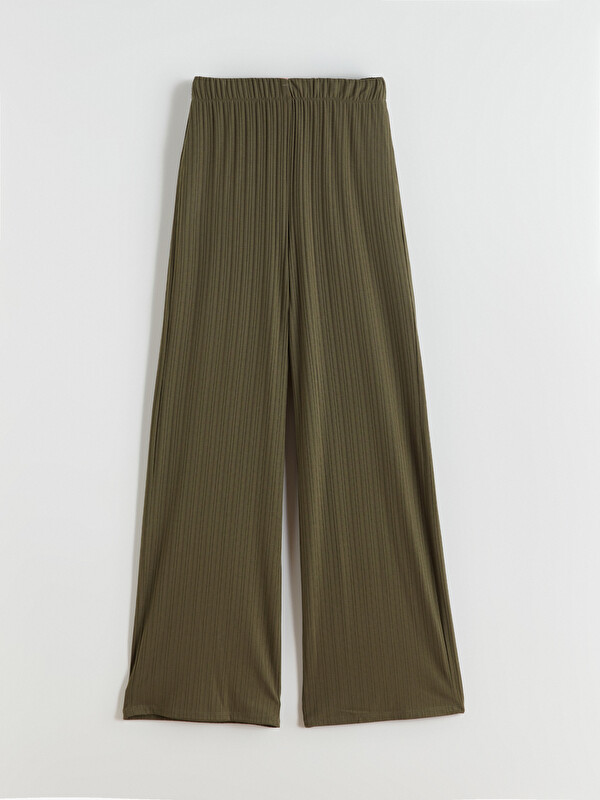 LCWAIKIKI Basic Elastic Waist Wide Leg Women's Trousers - S63225Z8