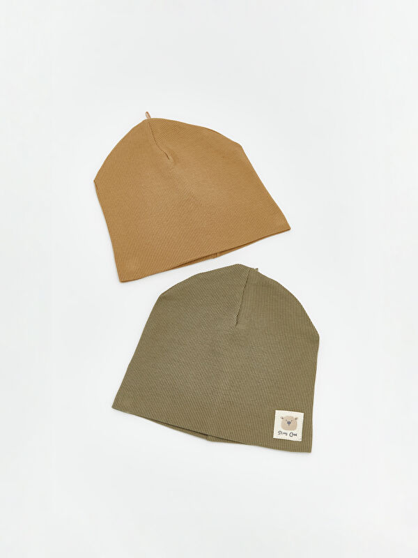 LCW baby Embroidered Baby Boys Beanie 2 Pack