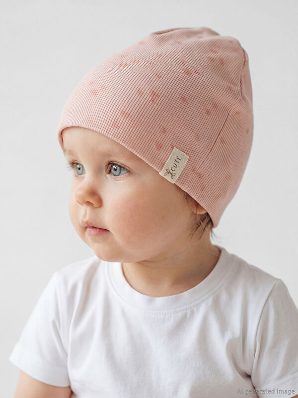 LCW baby Printed Baby Girl Beret
