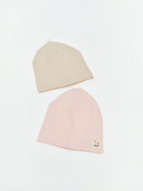 LCW baby Basic Baby Girl Beret 2-Pack
