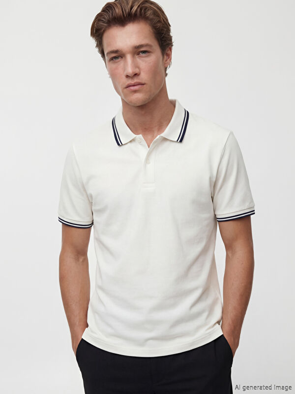 SOUTHBLUE Polo Collar Men's Pique T-Shirt