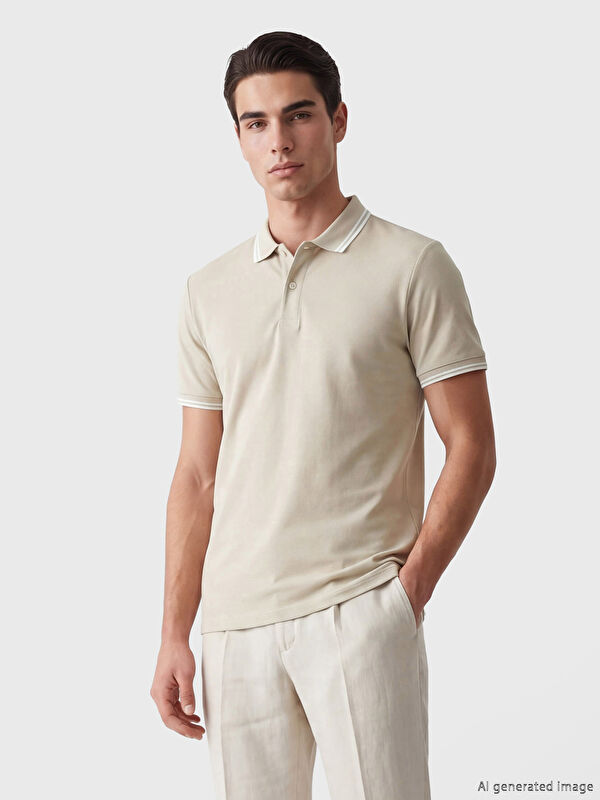 SOUTHBLUE Polo Collar Men's Pique T-Shirt