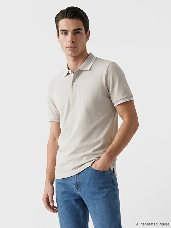 SOUTHBLUE Polo Collar Men's Pique T-Shirt