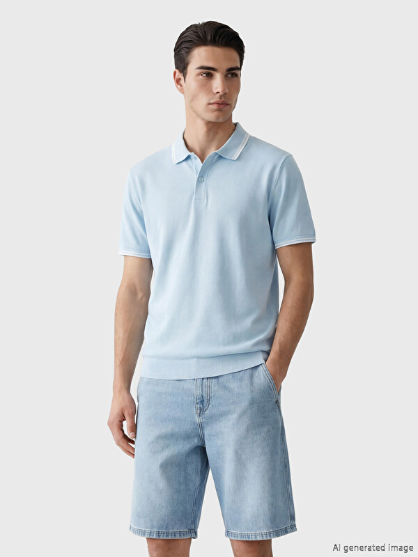 SOUTHBLUE Men's Pique Polo Collar T-Shirt