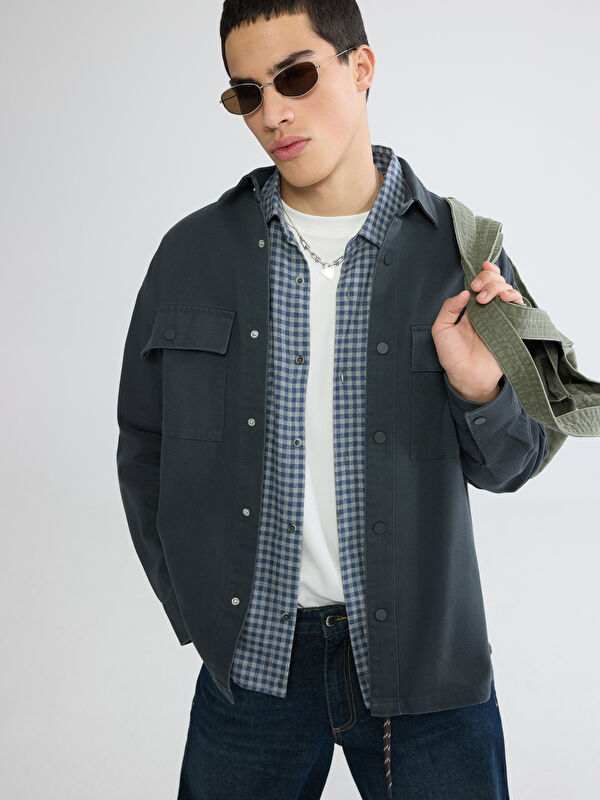 XSIDE Gabardine Men's Shirt Jacket