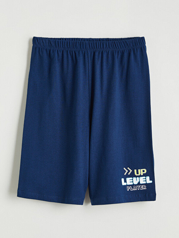 LCW Kids Standart Fit Baskılı Erkek Çocuk Şort