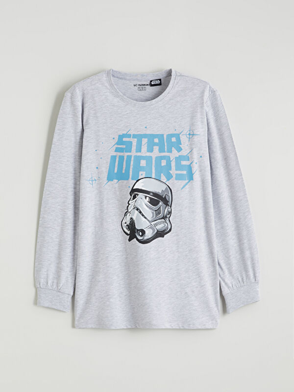 LCW Kids Star Wars Baskılı Erkek Çocuk Pijama Üstü