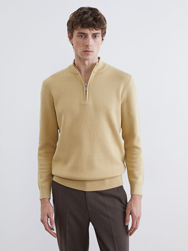 SOUTHBLUE Funnel Neck Men's Knitwear Sweater