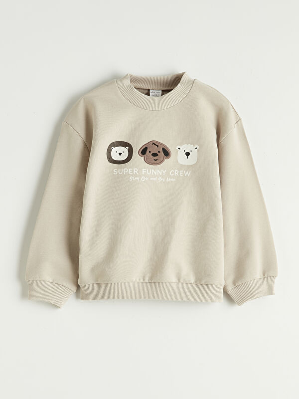 LCW baby Baskılı Erkek Bebek Sweatshirt
