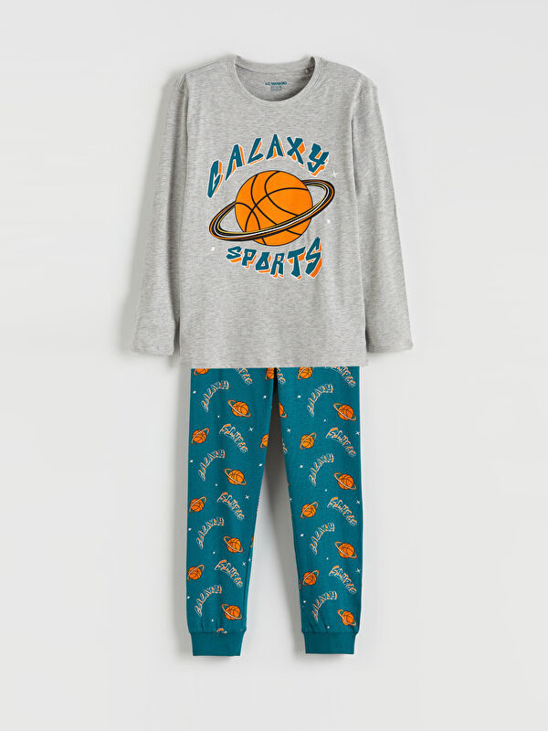 LCW Kids Baskılı Erkek Çocuk Pijama Takımı