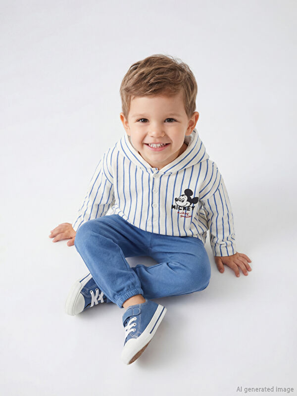LCW baby Erkek Bebek Sweatshirt ve Pantolon