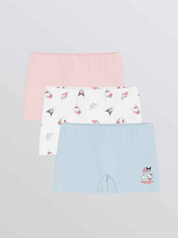 LCW Kids Hello Kitty Baskılı Kız Çocuk Boxer 3'lü