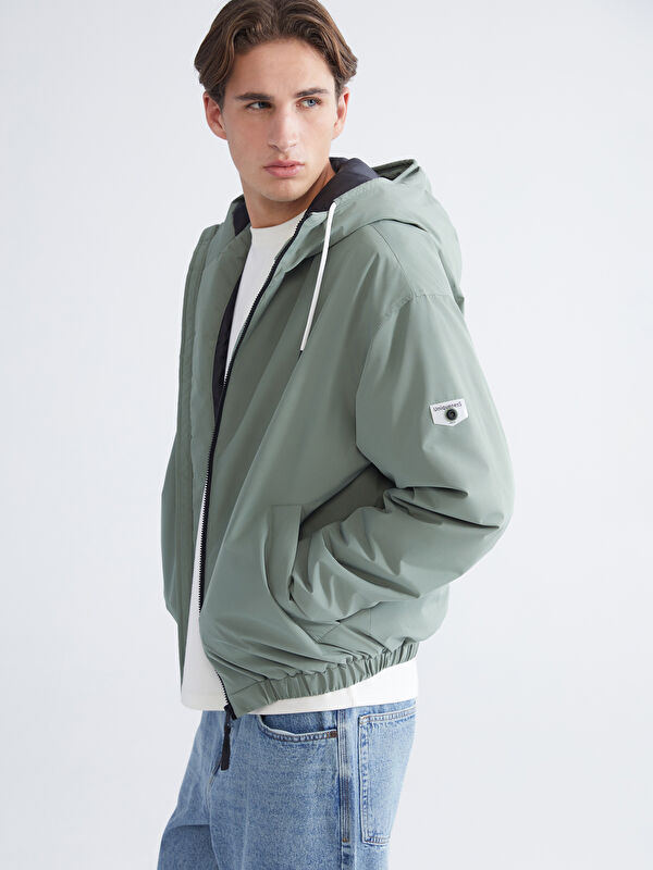 XSIDE Relaxed Fit Hooded Men's Coat