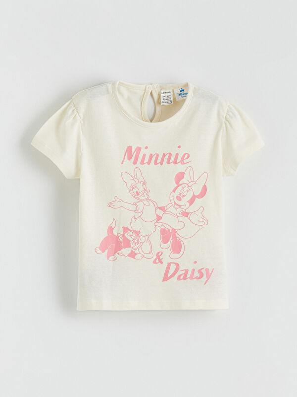 LCW baby Minnie Mouse Baskılı Kız Bebek Tişört