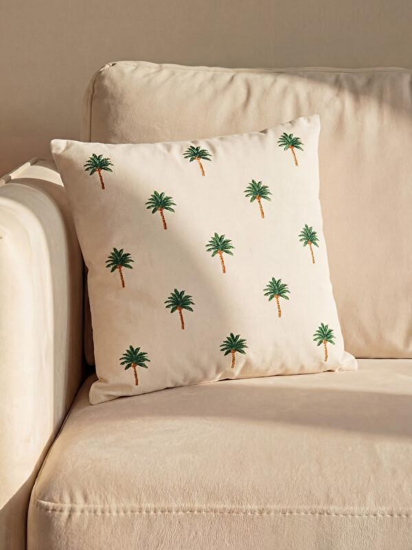 LCW HOME Palm Patterned Cushion Cover 45x45 cm