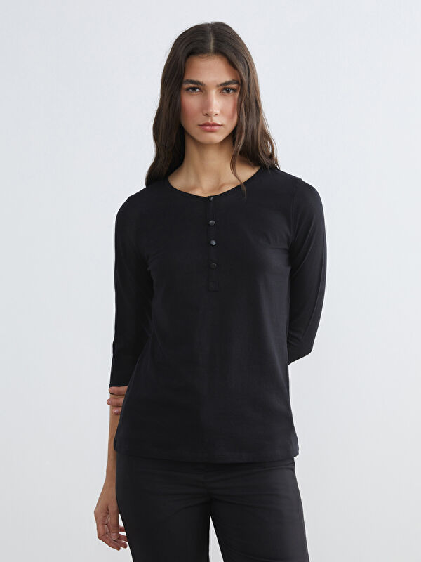 LCWAIKIKI Basic Әйелдерге арналған футболка crew neck
