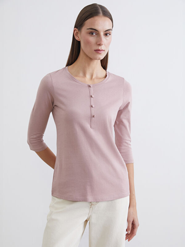 LCWAIKIKI Basic Әйелдерге арналған футболка crew neck