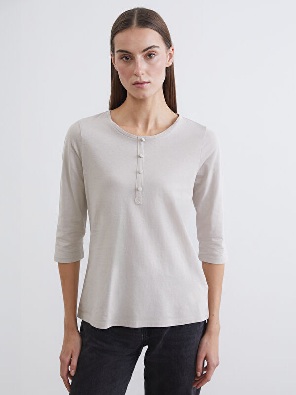 LCWAIKIKI Basic Әйелдерге арналған футболка crew neck