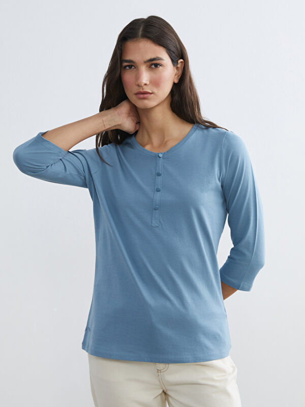 LCWAIKIKI Basic Әйелдерге арналған футболка crew neck