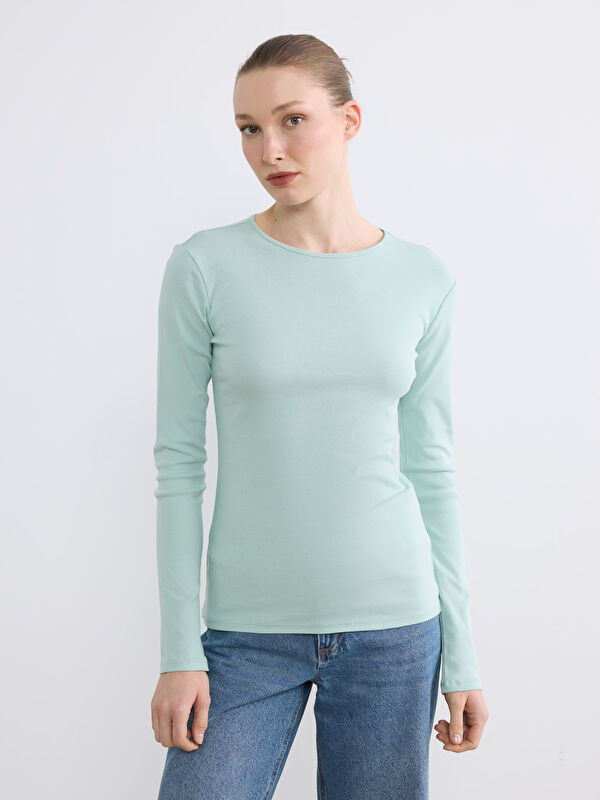 LCWAIKIKI Basic Bisiklet Yaka Kadın Body