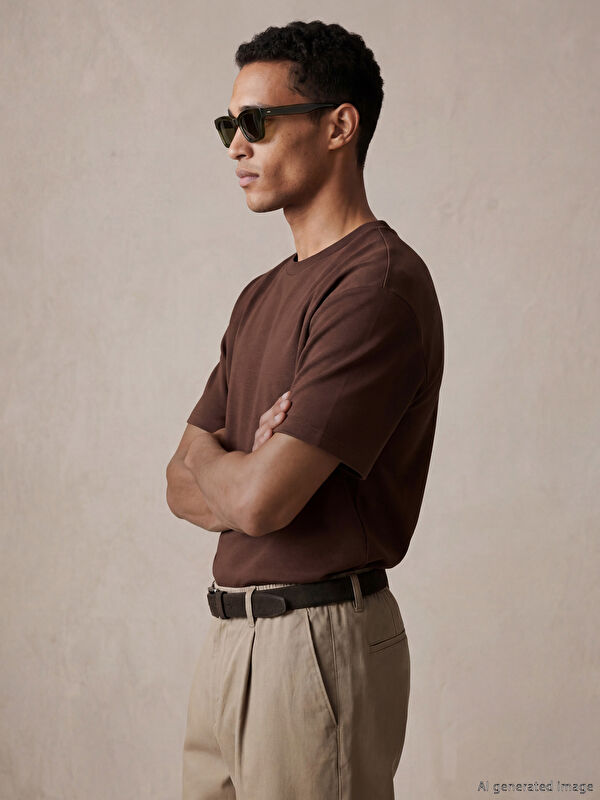 LCW Vision Loose Fit Basic Soft Touch T-Shirt
