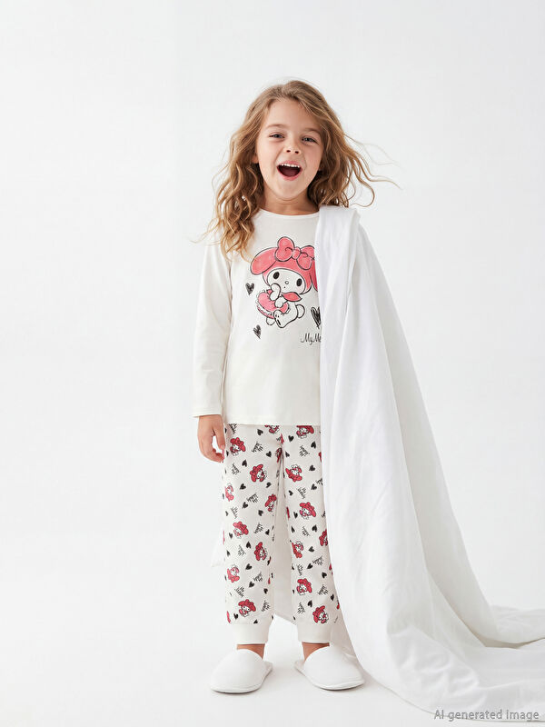LCW Kids سێتی بیجامەی چاپکراوی My Melody بۆ کچان