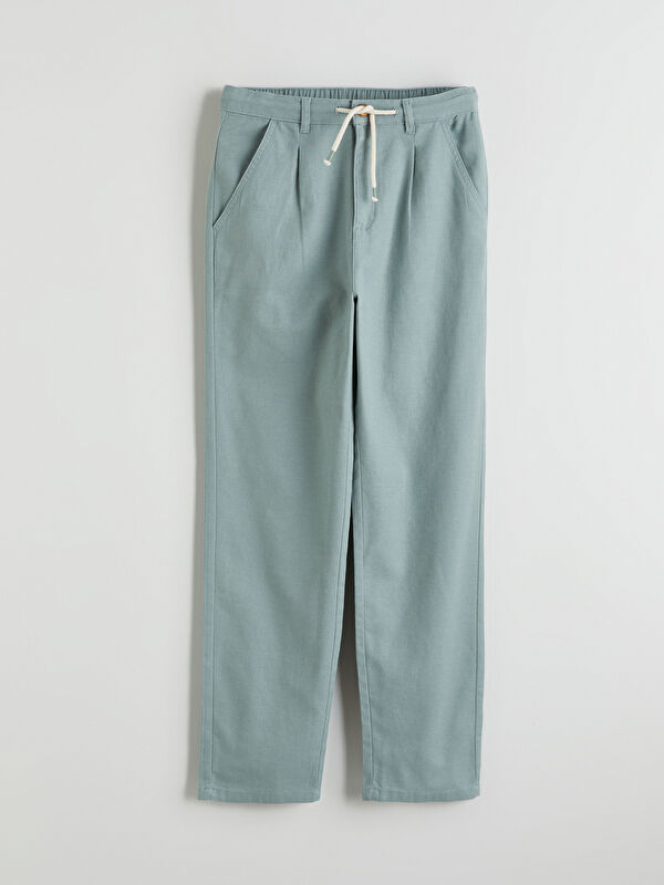 LCW Kids Pantalon plissé en mélange de lin pour garçons