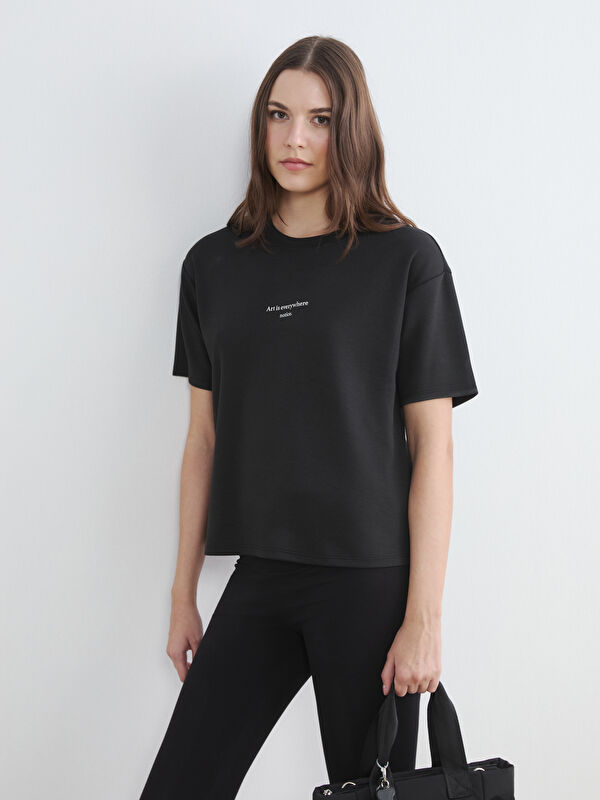 LCW Comfort Rundhalsausschnitt Soft Touch Damen T-Shirt