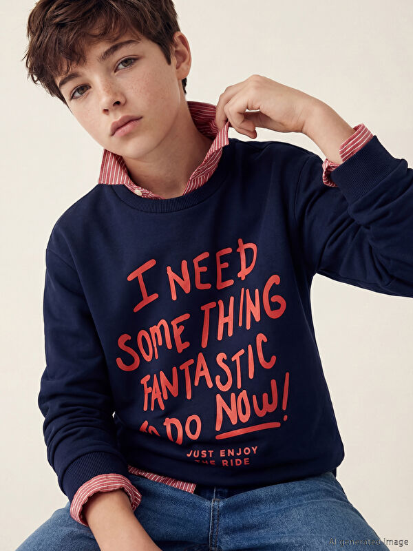 LCW Kids Boy NAVY Sweatshirt