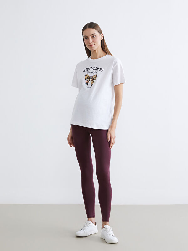 LCWAIKIKI Maternity Maternity Leggings with a Belly Panel
