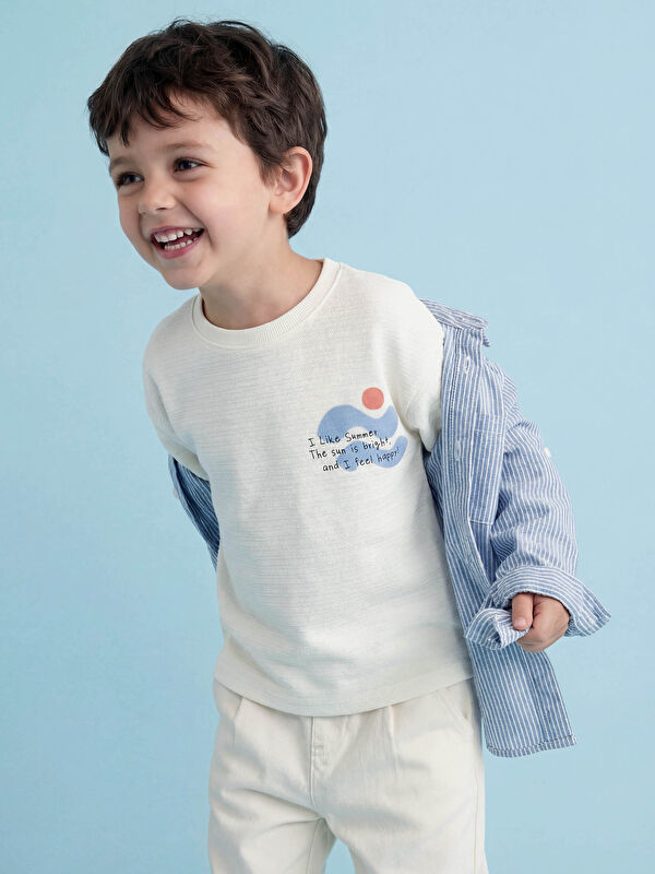 LCW Kids Baskılı Erkek Çocuk Tişört