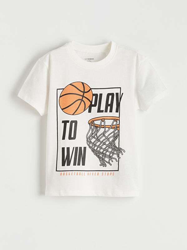LCW Kids Crew Neck Printed Boys' T-Shirt