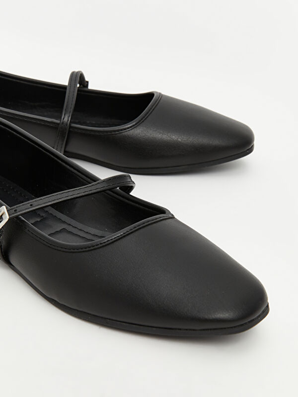 Lcw Steps Kahverengi Lcw Steps Deri Görünümlü Kadın Babet