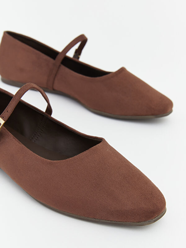 Lcw Steps Kahverengi Lcw Steps Deri Görünümlü Kadın Babet