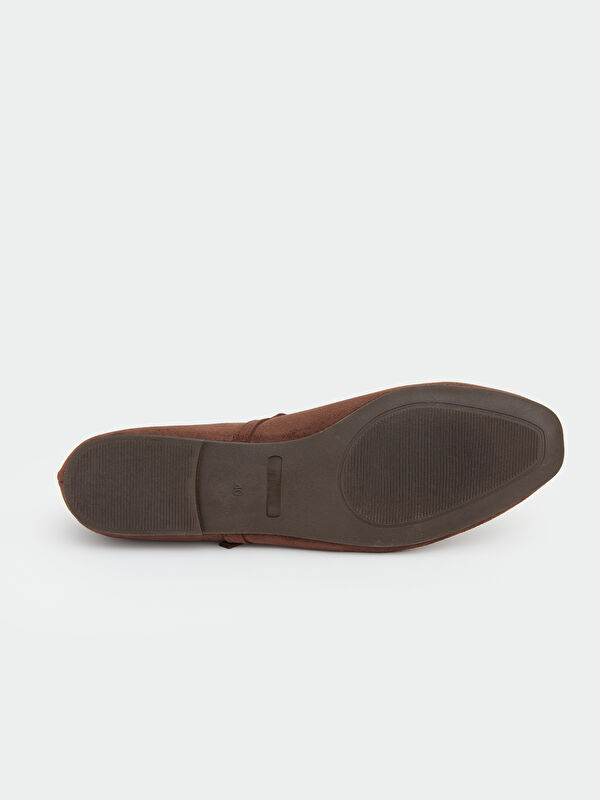 Lcw Steps Kahverengi Lcw Steps Deri Görünümlü Kadın Babet